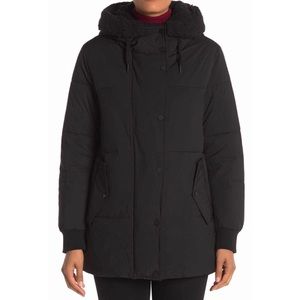 Andrew Marc Quilted Black Puffer Coat Size Small